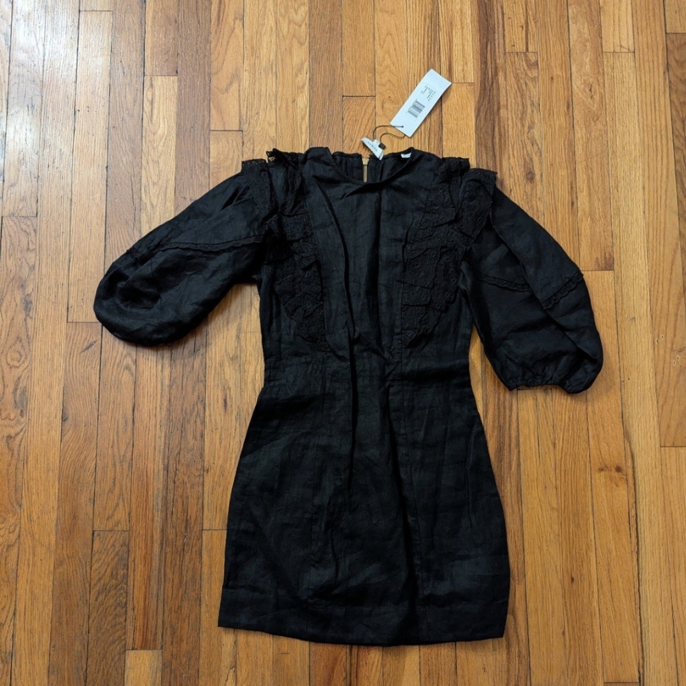 Rhode Linen Black Dress
